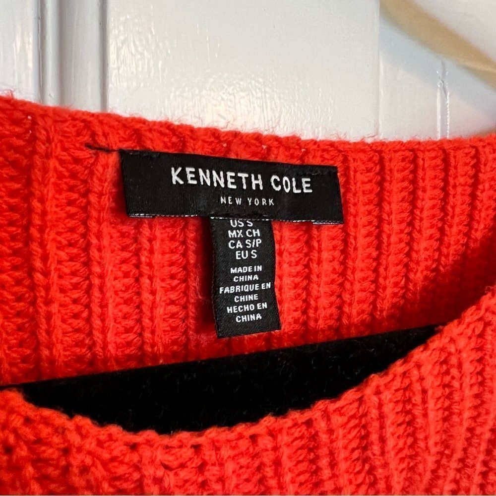 Kenneth Cole Orange knit Sweater - Picture 3 of 6